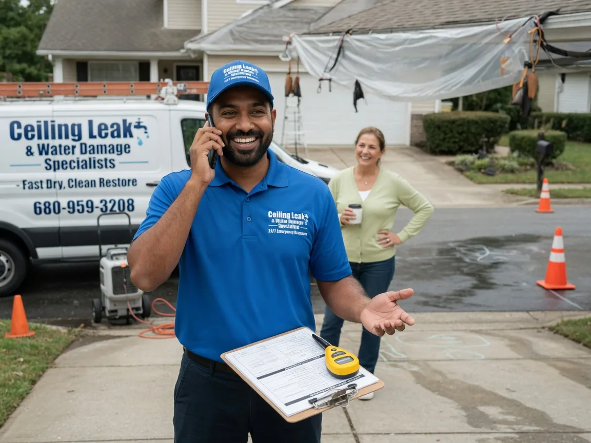 Ceiling Leak Cleanup Luebbering, MO FAQs